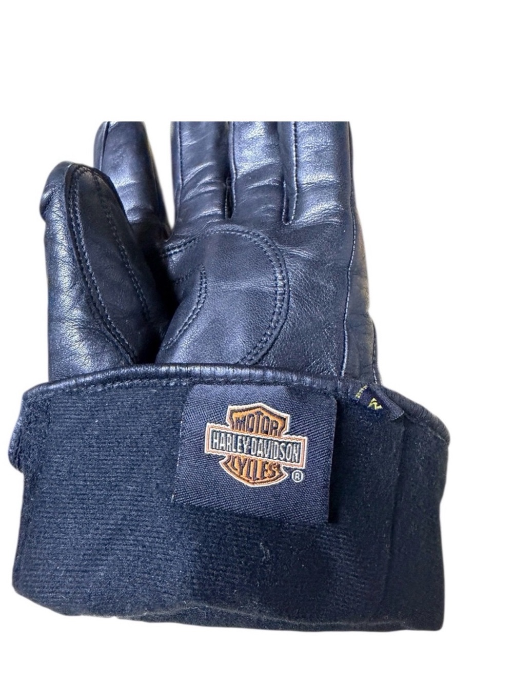 HARLEY DAVIDSON Women Black Leather Insulated Motorcycle Gloves - Picture 4 of 10